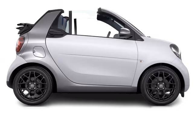 Smart Fortwo Cabrio — available from VEZO Car Rental on Mykonos